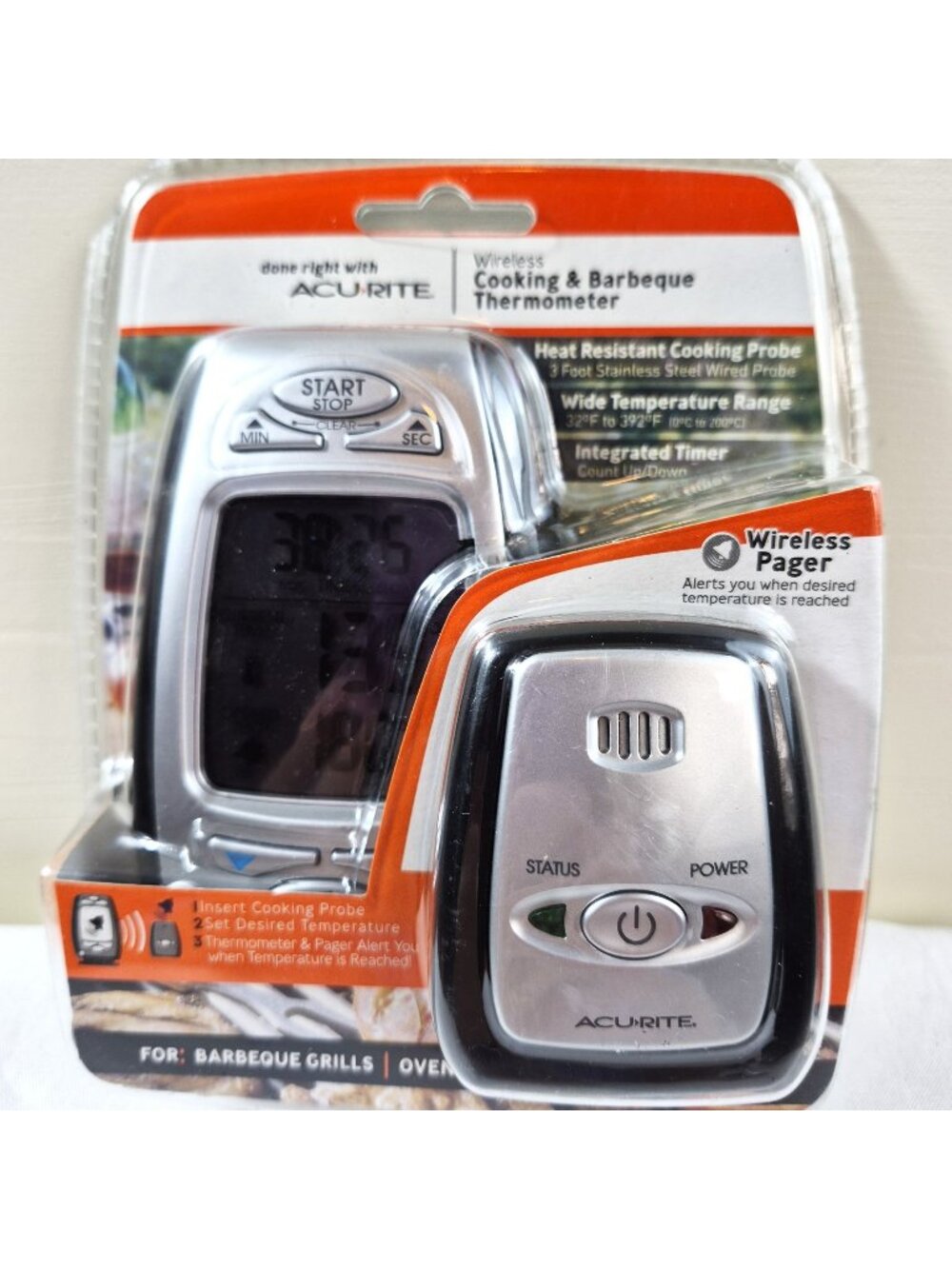 Acurite Wireless Cooking Barbeque Thermometer Grill Probe New Factory Sealed